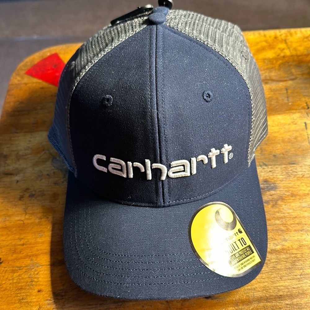 Carhartt Navy and Gray Mesh Trucker Hat